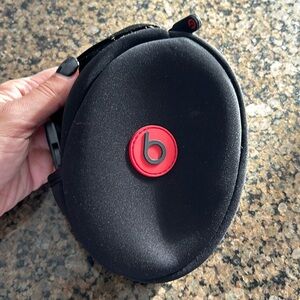 Beats by Dre Zip Up Pouch Bag Soft Travel Case Storage for Solo Headphones Black